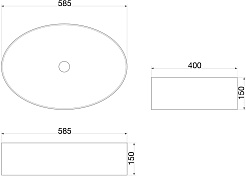 SantiLine Раковина накладная 58.5 SL-1074 белая – фотография-2